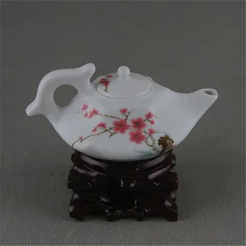 Senas, retas Kinų porceliano Slyvų arbatinukas,#01
