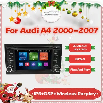 8 colių Android Automobilio Radijo Audi A4 2000-2007 M. Automobilių GPS Navigacijos Galvos Vienetas Daugiaformačių DVD Grotuvas, Auto Radijo Garso Imtuvas
