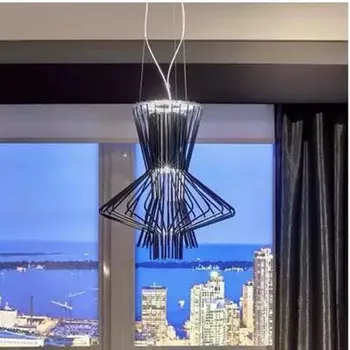 Pramonės pakabukas šviesos Italijos Dizaino geležies šviesos dizaino Allegretto Pakabos Apdailos Namų Restoranas loft narve pakabukas šviesos