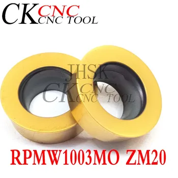 RPMW1003MO ZM20 RPMW 1003MO Turas frezavimo įdėklai tekinimo įrankis CNC tekinimo staklės EMĮ įrankis lazdele ir įrankių galva su nerūdijančio plieno