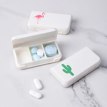 Mini Tris-tinklelis Tablečių Dėžutė Kelionės Nešiojamų Medicina talpinimo Paprastas Modelis Tablečių Dėžutė Nešiojamų Sagtis Uždaromos Laukelį Namų