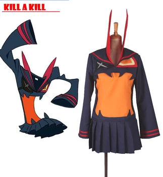 NUŽUDYTI la NUŽUDYTI Cos Animacinių filmų Anime Matoi Ryuuko Cosplay Kraujo Mūšis kostiumas vienodas Helovinas Vyras Moteris Cosplay Kostiumas
