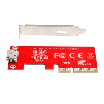 Išorės SFF-8612 PCI-E 3.0 Express 4.0 x4, kad Oculink SFF-8611 Adapter PCIe SSD