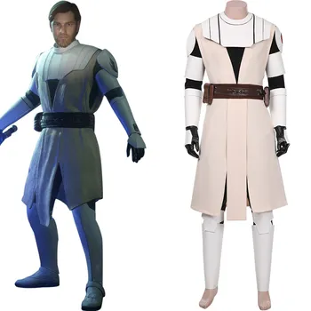 Star Cosplay Karai: Klonų Karai -Obi - Wan Kenobi Cosplay Kostiumai, Paltai Vienodus Komplektus Helovyno Karnavalas Kostiumas