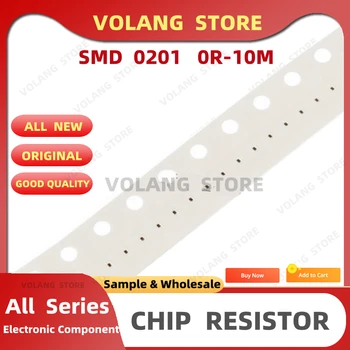 100VNT/DAUG 0201 1.1 M, 1% SMD Rezistorius 1.1 MΩ 1M1 OHM F 0,6 mm*0,3 mm Storio Plėvelė Chip Resistors Tikslumo 0.05 W Naujas Originalus