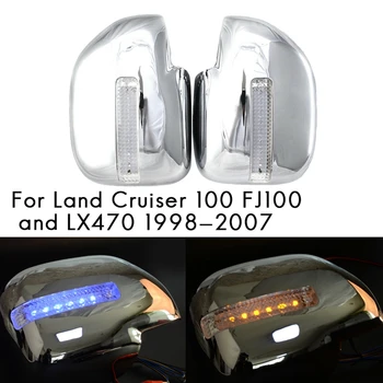 Toyota Land Cruiser 100 FJ100 Lexus LX470 1998-2007 Pusės galinio vaizdo Veidrodžio Dangtelis su Posūkio Signalo Lemputė