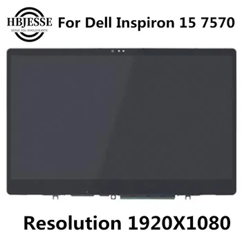 Genuin Naujas 15.6 colių FHD LED Ekranas LCD Touch Screen Stiklo plokštės montavimas Dell Inspiron 15 7570 P70F001