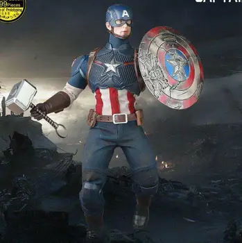 Stebuklas Kapitonas Amerika 1:6 Limited Edition 999 VIENETŲ Sujungtas Veiksmų Sąnarių Kilnojamojo Pav Žaislai