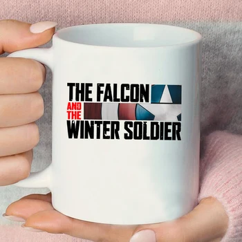 Falcon ir Žiemos Kareivis Coffe Puodelis Kietas Bucky Barnes Puodeliai MCU Superhero Coffe Cup Dovana Gerbėjams
