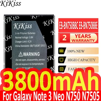 KiKiss EB-BN750BBC EB-BN750BBE Baterija 3800mAh 
