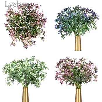 Ličiai Gyvybės 9 Šakos Dirbtinės Pupelės Modeliavimas Augalų, Gėlių Vestuvių Papuošalas Namų Puošybai