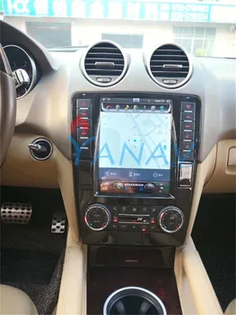 Tesla Stiliaus vertikalus ekranas GPS navigatorius žaidėjas-Mercedes-Benz GL350 2012 m. paramos skaitmeninę tv/OBD2/padangų slėgio daviklis Plug