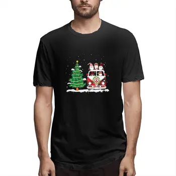 Tu Kalėdų Leopard Pledas Nykštukai Kempingas RV Dovana Grafinis Tee vyriški trumpomis Rankovėmis T-shirt Estetinės Viršūnės