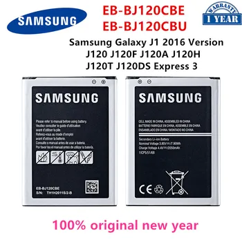SAMSUNG Originalus EB-BJ120CBE EB-BJ120CBU 2050mAh Baterijos Samsung Galaxy Express 3 J1(2016 M.) J120 J120F J120A J120H J120T