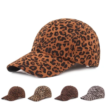Naujas 2022 Leopardas Spausdinti Beisbolo kepuraitę Ponios Zebras Spausdinti Hip-Hop Skrybėlę Vyrų Gyvūnų Spausdinti Saulės Skrybėlę Reguliuojamas Skrybėlę Gorras
