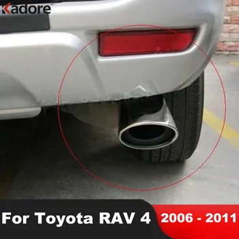 Toyota RAV4 RAV 4 2006 2007 2008 2009 2010 2011 Nerūdijančio Automobilių Galinis Išmetimo Vamzdis Duslintuvo galine Duslintuvo Apdaila Priedai