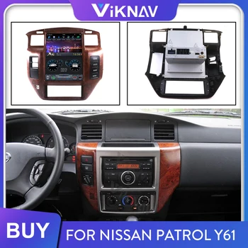 Automobilio Radijo Nissan Patrol Y61 2004-2019 Android Galvos Vienetas Multimedia Player Stereo Imtuvas GPS Navigacijos Vertikalus Ekranas