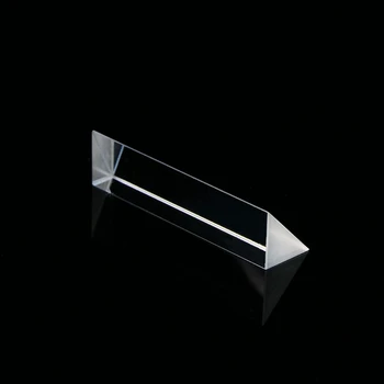 Optinė prizmė stiklo spektroskopas medžiagos, H-K9L su aiškiai diafragmos 90% optinio stiklo trikampė prizmė pardavimui
