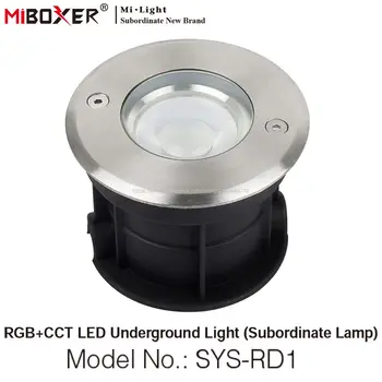 MiBoxer SYS-RD1 5W RGB+BMT LED Požeminės Šviesos (Pavaldus Lempos) IP68 Vandeniui Kraštovaizdžio Šviesos DC24V 2.4 G RF Nuotolinio Valdymo
