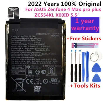 100% Originalas, Skirtų Asus ZenFone 3 Telefono Baterija ASUS ZE553KL ZenFone 3 Dual Z01HDA SIM LTE Zoom S C11P1612 5000mAh+Įrankiai
