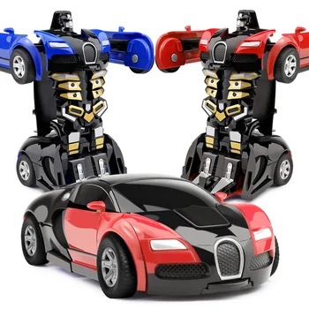 Vienas pagrindinių Deformacijos Automobilių Žaislas Naujas Atnaujinti Automatinį Transformuoti Robotas Plastiko Modelio Automobilių Juokinga Diecasts Žaislas Berniukas Nuostabios Dovanos Vaikui Žaislas