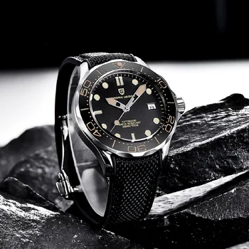 Pagani Dizaino 007 vyriški Mechaniniai Laikrodžiai Automatinis laikrodis Vyrams Dome Sapphire Veidrodis atsparus Vandeniui NH35 Nardymas
