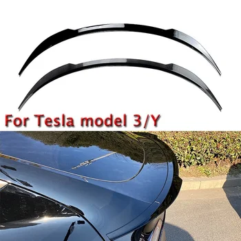 Už Tesla Model 3/Y Maxton uodega sparno fiksuotojo vėjo spoileris sportinis spoileris lenktynių spoileris, galinis sparnas modifikuotos ABS medžiagos