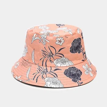 2021 Naujas Vasaros Bijūnas Gėlės Siuvinėtos Žvejys Kepurės Kibirą, Skrybėlės Moterims Bob Gorras Panama Casquette Hip-Hop Kepurės Vyrams