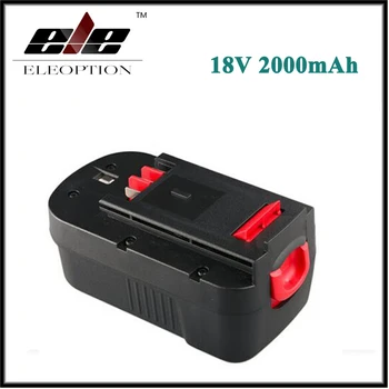 Eleoption Naujas 2000mAh 18V NI-CD Pakeitimo Įrankio Baterija Black & Decker HPB18 244760-00 A1718 A18