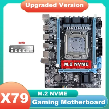 X79 motininė Plokštė V389+Pertvara M. 2 NVME LGA2011 DDR3 Gigabit ethernet Tinklo plokštė Paramos E5 2630 2660 2650V2 CPU PLG LOL PUBG