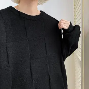 Madinga Vyrų Trikotažas O-Kaklo Korėjos Stiliaus Palaidi Tinka Mezgimo Megztinis (Puloveris) Odos-Touch Vyrų Megztinis Streetwear