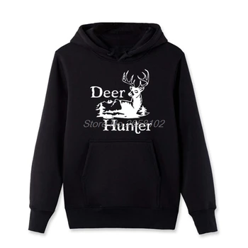 Pavasarį, Rudenį Deer Hunter Medžioti Klubo Spausdinti Hoodies Atsitiktinis Vyrų Medvilnės, Vilnos marškinėlius Cool Coat Viršūnes Harajuku Streetwear