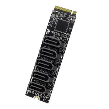 Xiwai NVME M. 2 NGFF M-Key PCI Express, SATA 3.0 6Gbps 5 Uostuose Adapteris Keitiklis Kietojo Disko Išplėtimo kortą JMB585 2280