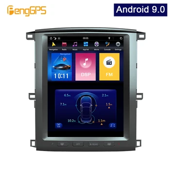 Android 9.0 Vertikali Ekrano GPS Navigacija Lexus LX470 Toyota LC100 (2002-2007 m.) Automobilis Stereo-Audio Grotuvas Headunit