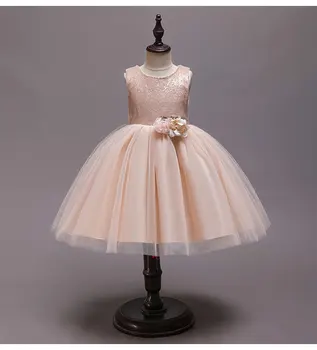 Nauja Mergina Vasaros Princesė Dress Vaikų Mergaičių Nėrinių Suknelė Šalis Suknelė Suknelė Gėlių Mergaitės Suknelė Vestuvių 2-10 Metų