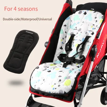 Atsparus vandeniui kūdikio vežimėlio sėdynės pagalvėlės dvipusės sėdynės įdėklas Universalus minkštas padas keturis sezonus, Minkštas čiužinys, vežimėlis priedai