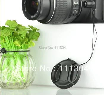 nemokamas pristatymas 77mm Snap-On Priekinis Objektyvo Dangtelis Canon Nikon Sony Kamera su Laido naujas Canon Nikon Sony 