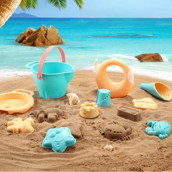 Silikono Paplūdimio Žaislų Rinkinys, Priedai Vaikams, Smėlio dėžės Vasaros Vaikų Smėlio