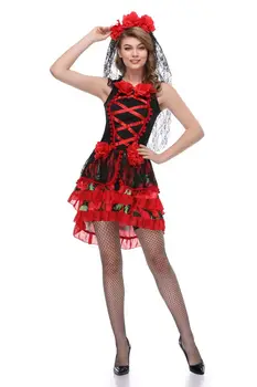 Helovinas suaugusiųjų dvasios nuotaka kostiumas ragana cosplay kostiumų gpgb ragana, vampyras princesė suknelė tinka bet paveikslas