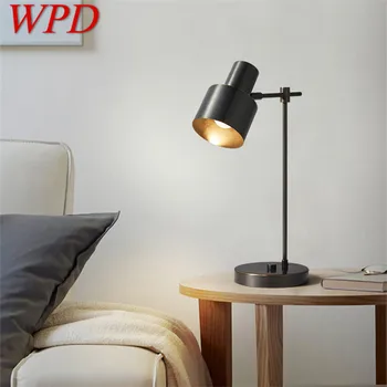 WPD Šiuolaikinio Vario Stalo Lempa LED Black Žalvario Stalo Apšvietimas Paprasta Kūrybos Namų Dekoro Studija Kambarys