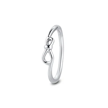 Infinity Mazgas Žiedas 925 Sterlingas sidabro Papuošalai, Žiedai Moters Europos Stiliaus Sidabro Žiedai, Papuošalai Priėmimo