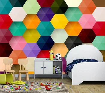Custom 3D tapetai anotacija, spalvinga freskomis gyvenimo kambario, miegamasis, sofa fone namų puošybai tapetai