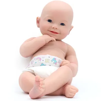 Naujas 3D dažytos visą soilid Silikono Reborn Baby Doll rinkiniai su berniuko kūno organų Savybės Gyvas Naujagimis Kūdikis 