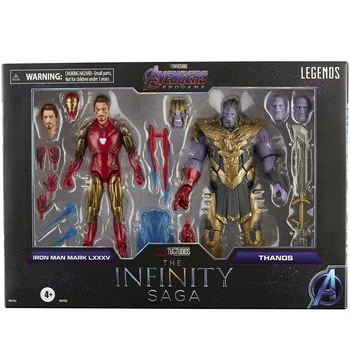 ML Legendos Veiksmų Skaičius, Žaislai Geležinis Žmogus Thanos Statulėlės 6 Colių Ironman MK 85 Vs. Thanos Infinity Figuras Kolekcijos Modelis Dovana
