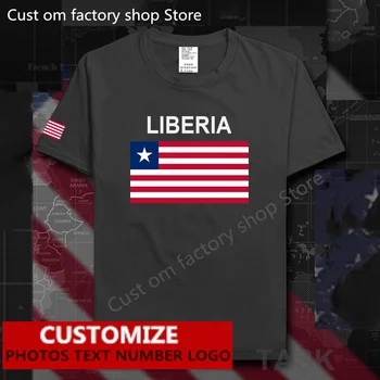 Liberija Liberijos Vėliava marškinėliai Nemokamų Užsakymą Džersio 
