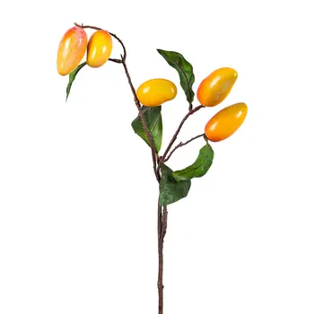 Gėlės Plastiko Vaisių Šakas, Šalis Ir Sodo Puošmena Dekoravimo Dirbtinis 52cm Ilgio Namų Netikrą Vazoninių Augalų