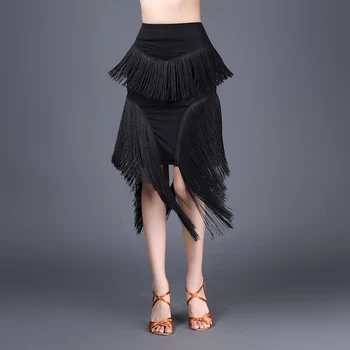 Lotynų šokių sijonas kutas sijonas suaugusių moterų nauja seksuali šokių drabužiai, šokių sijonas profesinės veiklos praktikos sijonas