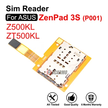 1Pcs Už ASUS ZenPad 3S Z500KL ZT500KL P001 Sim Kortelių Skaitytuvas Flex Kabelis SIM Hoder Pakeitimo Dalis
