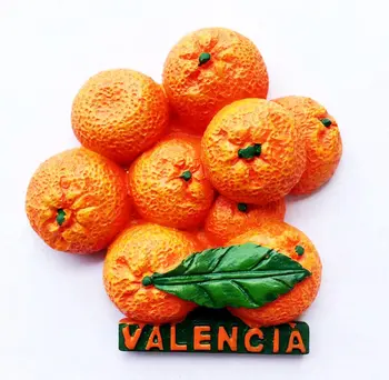 Specialybės Apelsinai Valensijoje, Ispanijoje 3D Šaldytuvas Magnetai Turizmo Suvenyrai, Šaldytuvas, Magnetinis Lipdukas Namų Decortion