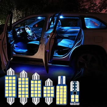 T10 W5W Girlianda LED Lemputės Automobilių Salono Dome Skaitymo Lemputės Koja Aplinkos Kamieno Žibintus BMW X5 E53 E70 